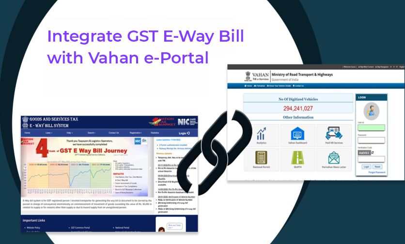 How can the GST eWay Bill be integrated with the VAHAN portal?